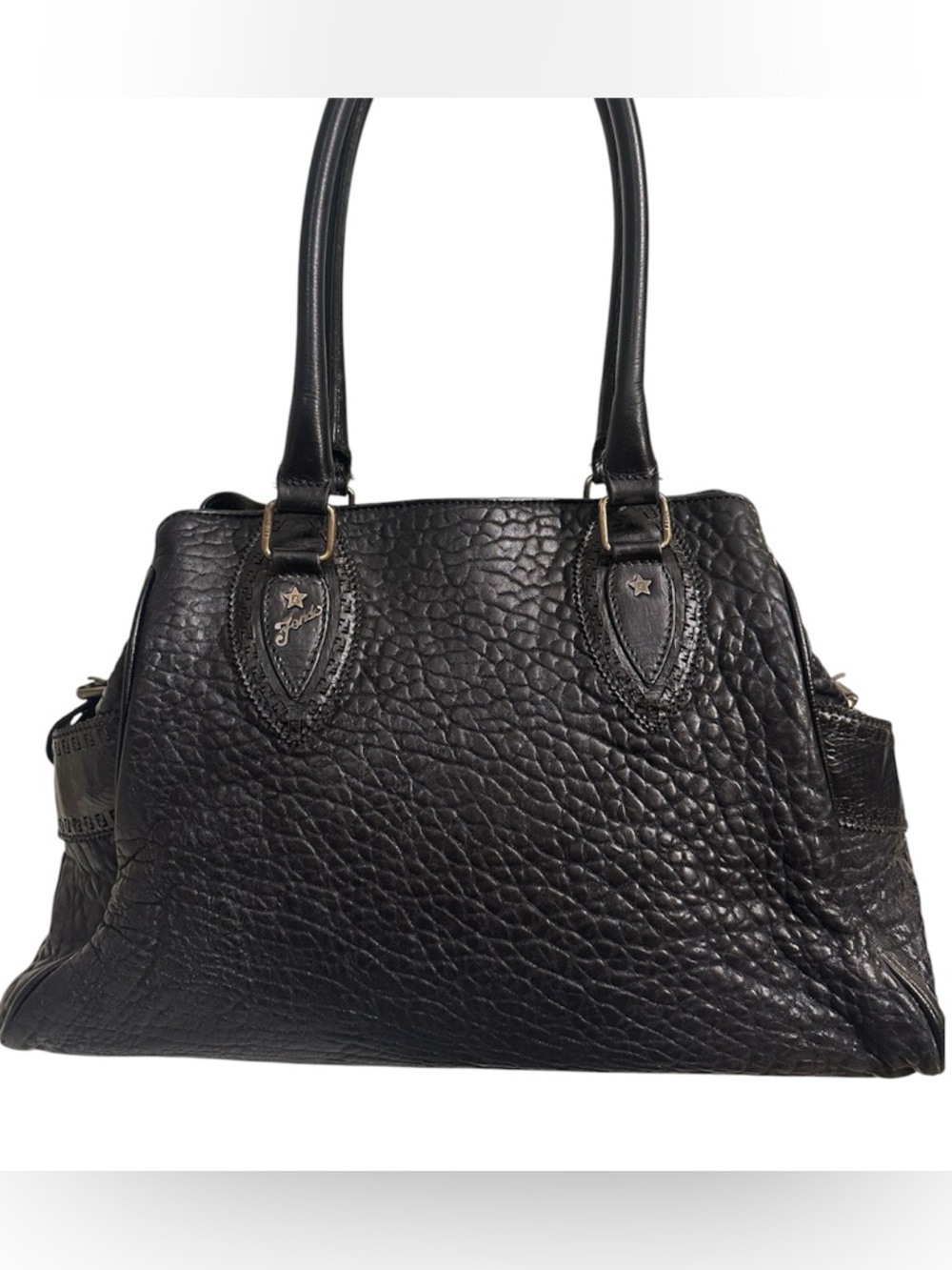 Fendi Du Jour Pebbled Leather Shoulder Bag - Picture 3 of 15